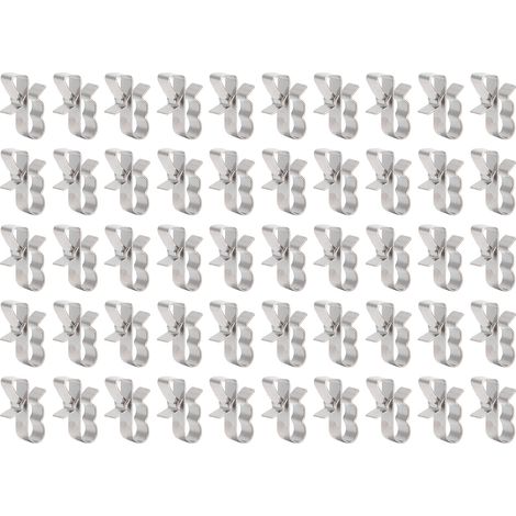 50 Serre-câbles photovoltaïques, clips de fixation pour panneaux solaires PV, kit de serre-fils et pinces de maintien de câbles. (1/5)
