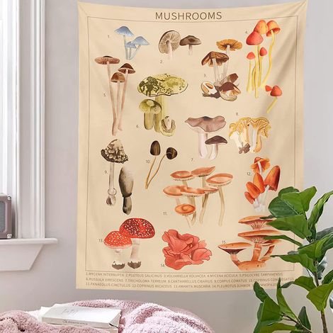 Tapis mural Bohème Mandala Ours Noir 130x150cm, Tenture Décor Nature pour Salon Chambre Dortoir, Jeté de Lit Couvre-lit pour Maison (1/5)