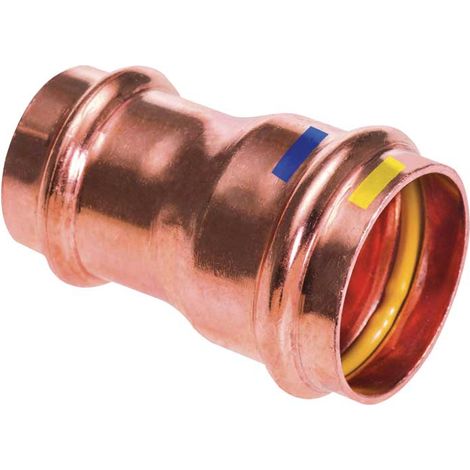 MANICOTTO RIDOTTO FEMMINA/FEMMINA IN RAME A PRESSARE Ø22 x 15 mm