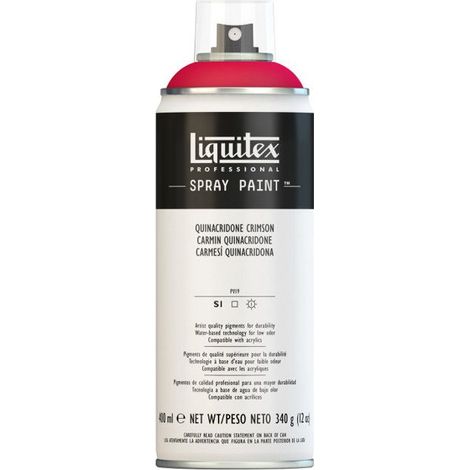 Peinture Acrylique Aérosol - LIQUITEX - Carmin Quinacridone - 400 ml - Séchage Rapide - Haute Qualité (1/2)