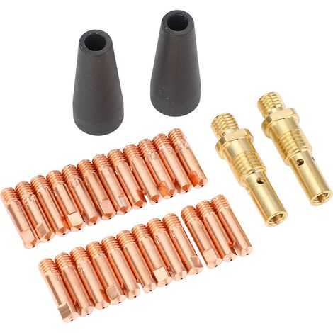Kit 28 pièces buse fil fourré sans gaz diffuseur gaz laiton embouts soudure 0.031 in 0.035 in pour Magnum 100L (1/5)
