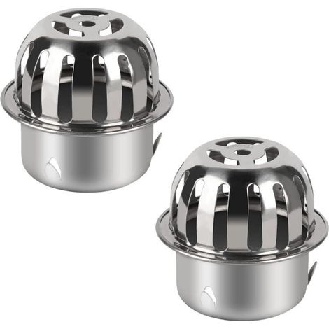 Laubfänger aus Edelstahl für Dachrinnen, 2-teilig, Schutz für Dachrinnen und Fallrohre, 75 mm Laubschutzgitter für Dachrinnen und Fallrohre
