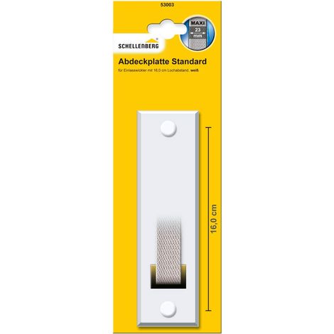 Schellenberg 53003 - Piastra di copertura, distanza fori 16 cm, Bianco (1/5)