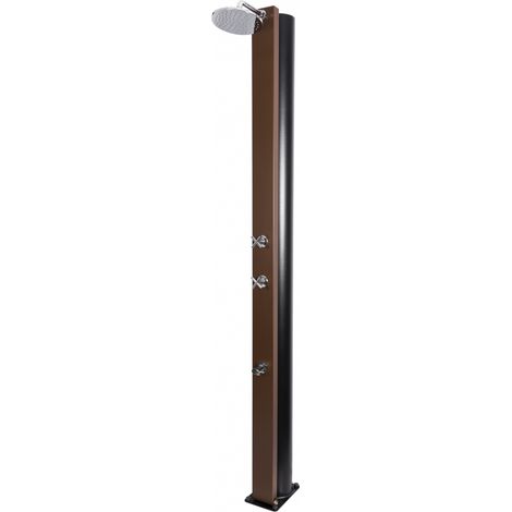 Douche de piscine solaire CROSS 40L avec rince pieds-4c2b11-Marron-17.5 -- (1/5)