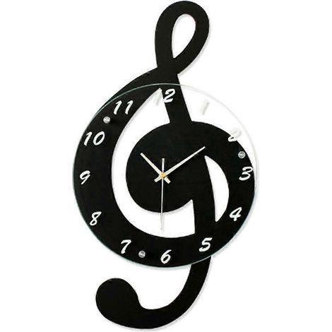 Horloge musicale pour salon, horloge murale décorative pour la maison --- (1/5)