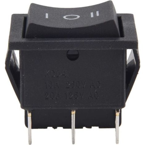 Interrupteur à Bascule 3 Positions 6 Broches 250V AC 16A 125V AC 20A Profil Bas (1/4)