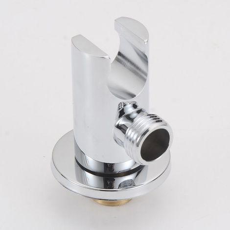 Support Mural pour coude et combiné de Douche, Chrome (1/3)