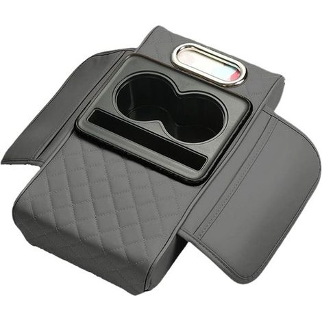 Copertura impermeabile per la console centrale con portabicchieri e supporto per cellulare, colore bordeaux. (1/5)