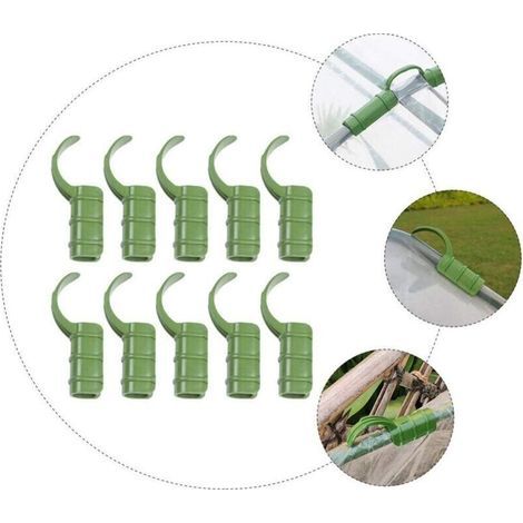 30 attaches pour serre, pinces simples pour film de 20 mm – Pour tunnels, bâches, filets ombrage, montage rapide, plastique résistant UV, maintien ferme couvertures protection (1/5)