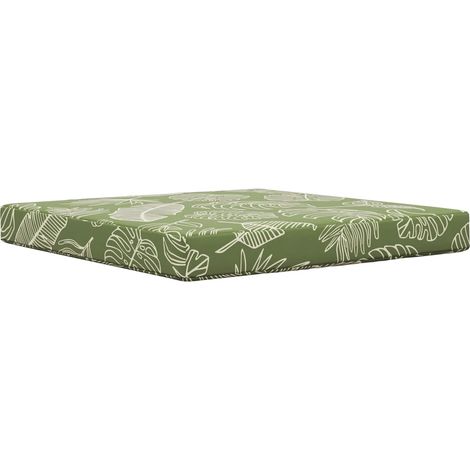 Coussin de canapé d'extérieur Modèle feuille 80 x 80 x 8 cm