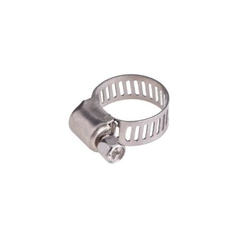 12 pezzi di fascette stringitubo regolabili in acciaio inox, fermagli per tubi, elementi di fissaggio (9-16 mm) - Crezuo