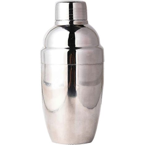 Shaker à cocktails en acier inoxydable, shaker à vin avec filtre et couvercle, 250 ml (8,4 oz), petit format, pour verre à martini individuel (1/5)