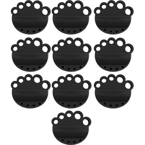 10 godets à encre en silicone noirs, lavables, réutilisables, stables et portables (1/5)