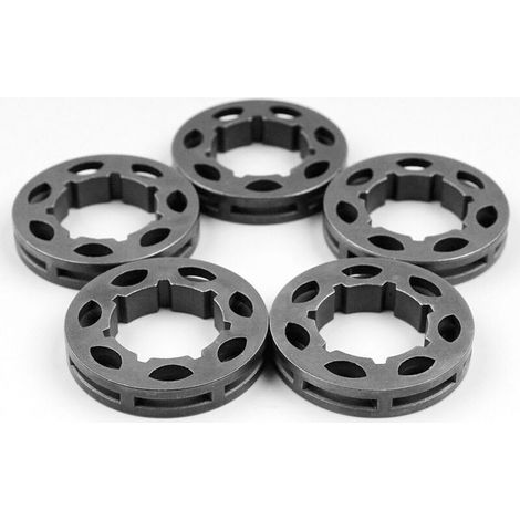 Pignone catena a 7 denti con passo da 3/8", diametro 19 mm - Confezione da 5 pezzi compatibile con motoseghe Stihl MS360/MS310 e Husqvarna 154/254