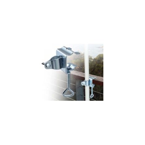 Support de Parasol, Fixation de Parasol pour Table, Pince de Table pour Parasols de Jardin, Support de Parasol en Métal pour Balcon, Parasol, Plage, Pêche, Terrasse, Balcon