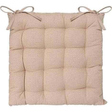 Cuscino per sedia stile biscotto Colore beige 38x38 cm