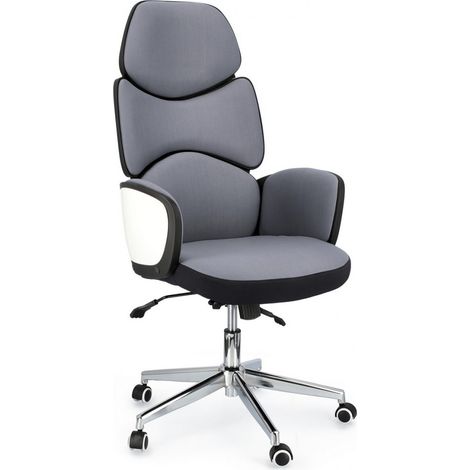 Poltrona Ufficio con Braccioli Armstrong Grigio Scuro / Bianco Bizzotto - 0710482 (1/5)
