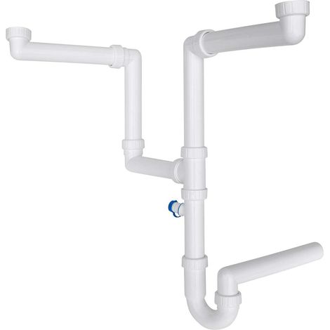 Franke Accesorios - Sifón para ahorrar espacio, blanco 112.0066.087