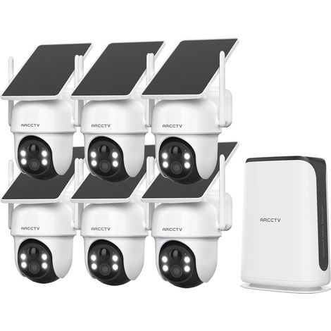 3K Camera Surveillance WiFi Exterieure sans Fil Solaire, WiFi-NVR (1/5)