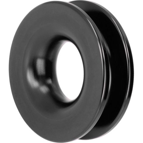 Poulie de renvoi pour treuil à anneau de frappe en alliage d'aluminium pour quad, SSV, camion, bateau, manilles noires (1/5)