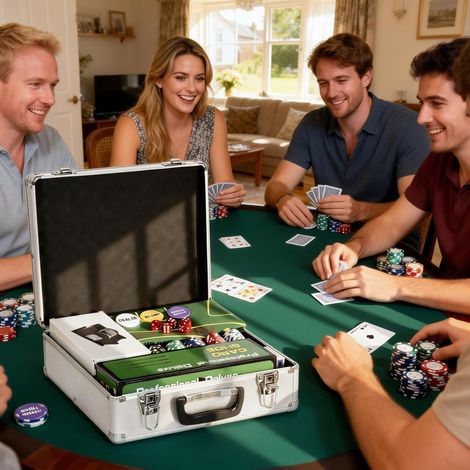 Mallette de poker coffret de poker complet 500 jetons tapis dealer boîtier en abs dés clés cartes à jouer finition de qualité