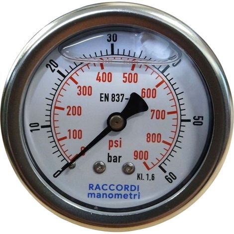 Manometro posteriore da 60 bar, filettatura MG3-63 da 1/4". (1/5)
