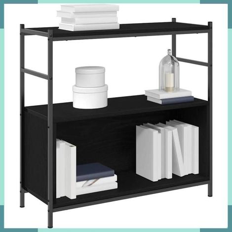 Étagère - 862933 - Chêne noir - Bois d'ingénierie - 80 x 30 x 78,5 cm (1/5)