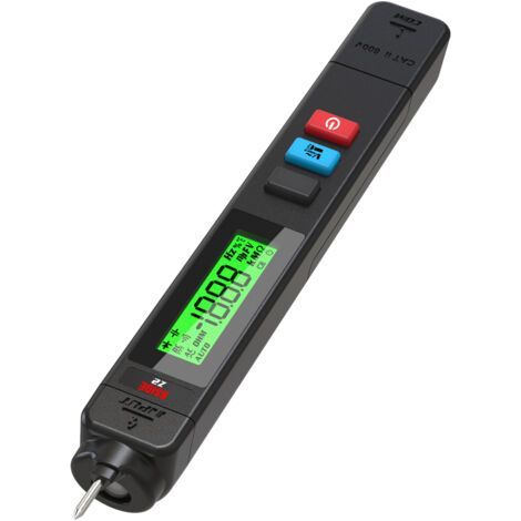 BSIDE Digitaler Wechselstrom-Spannungsprüfer, Lecksuchgerät, 0–300 V Prüfstift, berührungsloser Durchgangsprüfer, Prüfung stromführender Leitungen mit Display (1/5)