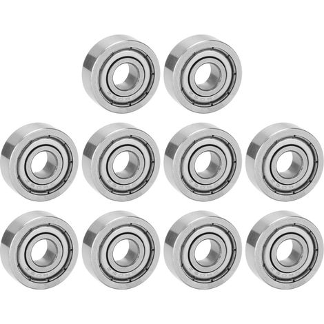 Lot de 10 roulements miniatures à grande vitesse en acier inoxydable, pièces mécaniques de rechange S605Z (1/5)