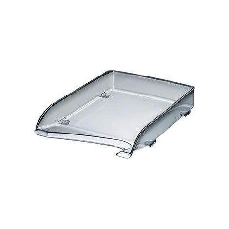Leitz Elegant Corbeille à courrier en polystyrène 100% recyclable Fumé translucide