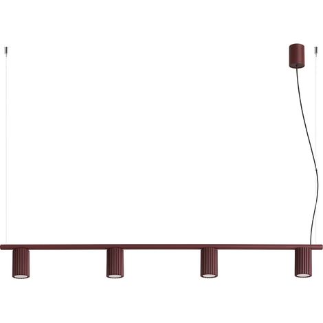 Sollux Karbon Suspension Bar bordeaux 4x GU10 (1/5)