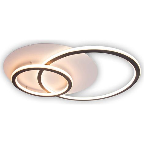 Deckenleuchte Designleuchte Esszimmerlampe schwarz 1 flammig rund LED L 55 cm