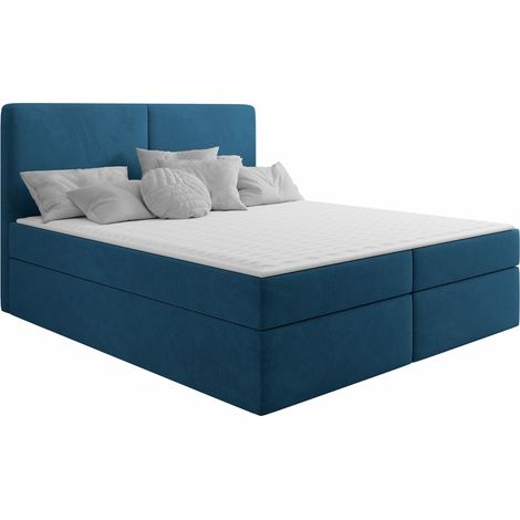 Cama continental Zanesville 100, Manila 26, Continental, Doble, 180x200, Tapiz, Somieres, 182x209x115cm