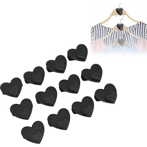12pcs Crochets de Cintre Crochets de Connecteur de Vêtements pour Organisateur de Garde-Robe de Placard Cintre de Séchage Multifonctionnel de Garde-Robe (1/4)