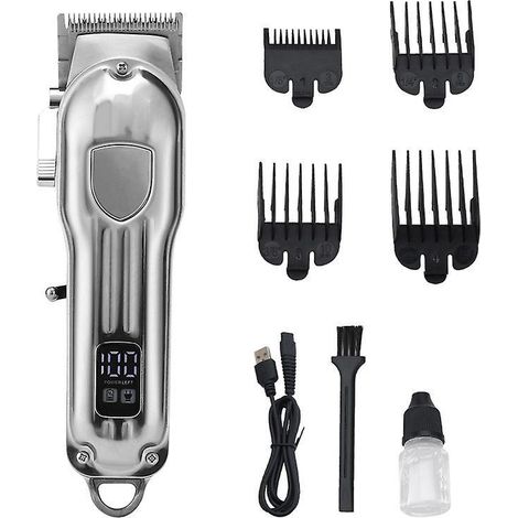 tondeuse Cheveux Hommes Professionnel, Tondeuse Cheveux Professionnelle, Tondeuse Cheveux Homme Sans Fil (12pcs/ Rechargeable/usb/ajustable/cran (1/3)