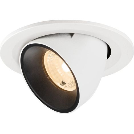 Spot encastré Numinos Gimble S blanc/noir 2700K - 40 deg - 1009391