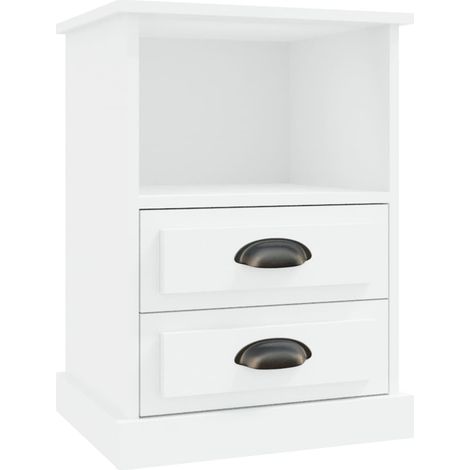 Maison Exclusive - Comodino Bianco 43x36x60 cm