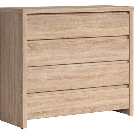 Kommode Soren mit 4 Schubladen, Holzoptik, 92cm (1/5)