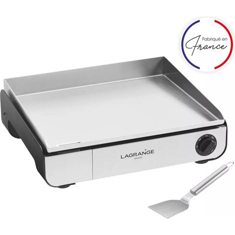 Plancha électrique 2500w plaque en acier inoxydable 50x40cm - Lagrange - 219301 (1/4)