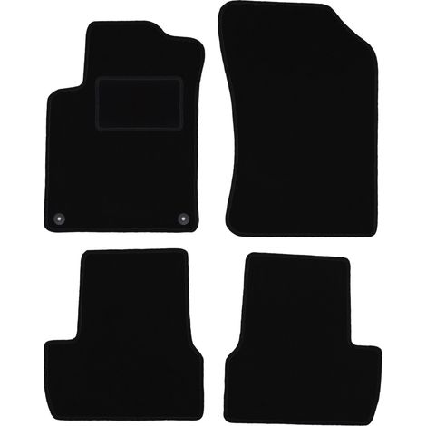 Tappetini in velluto nero per: Citroen C3 II hatchback (2009-2016)