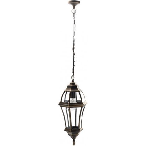FAB 149691016 Sospensione da Esterno Alluminio Becrux 1xe27 Neg/oro Regx24x24 Cm Ip44