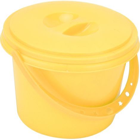 Pinceau Multifonction avec Seau Plastique 2 Compartiments et Palette pour Mélange de Couleurs (YJ004 Jaune) (1/5)
