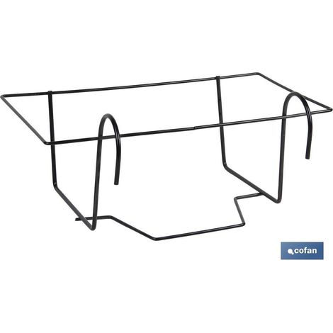 COFAN soporte jardinera 90015520 azahar negro 40 x 20 x 15.5 cm
