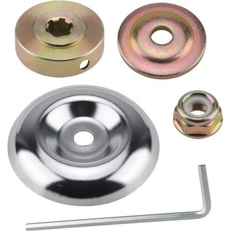 5 Pcs Universal Brush Cutter Head Nut Kit Accessories, Blade Nut Fixing Kit Box for Gearbox Blades, Spare Parts for Brush Cutters and Lawn Mowers (1/5)