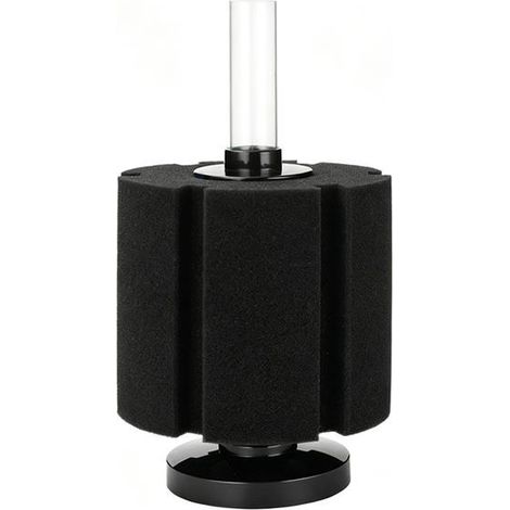 Filtre éponge d'aquarium Aquarium Nano Bio Filtre à Éponge Silencieux Betta Kit De Filtre en Mousse pour Crevettes Frites avec Tuyau d'Aération pour Petits Aquariums Jusqu'à 12 litres (1/4)