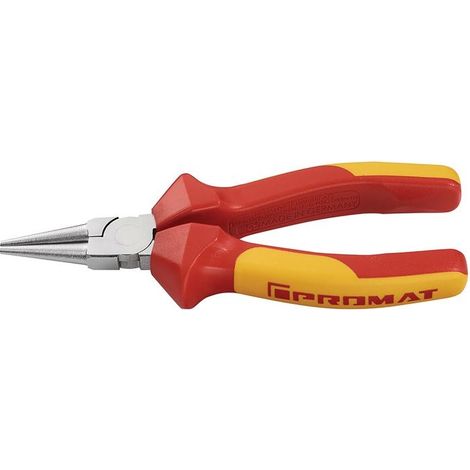Pince à becs ronds longueur 160 mm pince chromée gaines multicomposant PROMAT (1/4)