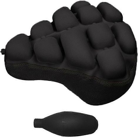 BC-203 1.0 Housse de selle gonflable pour vélo avec coussin d'air et pompe intégrée (1/5)
