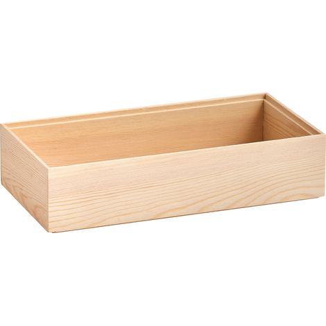 Scatola portaoggetti Zeller legno di pino impilabile facile da pulire (1/2)