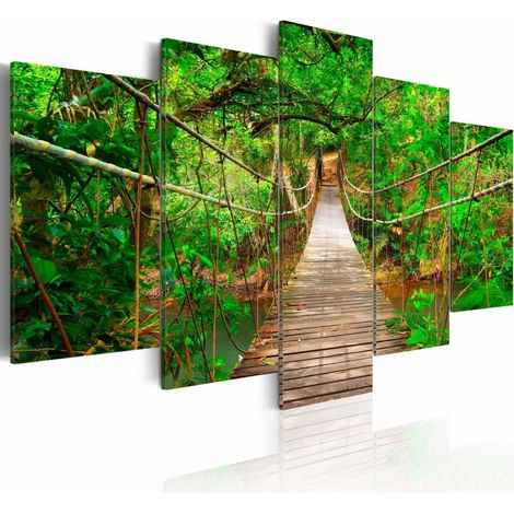 Tableau promenade parmi les arbres - 200 x 100 cm (1/4)