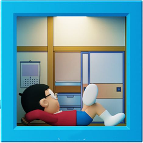 Cadre photo lumineux LED dessin animé mignon lampe de chevet magnétique décoration table type B (1/5)
